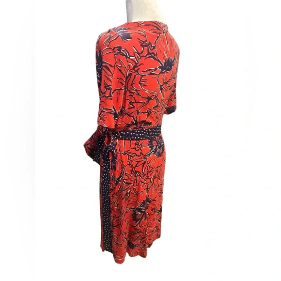 Lilly Pulitzer adalie wrap red/navy dress size S - Picture 7 of 12